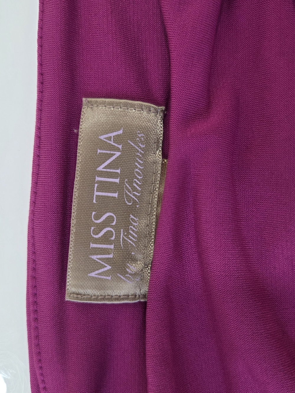 Miss Tina Magenta Wide-Strap Tank Top - Picture 5 of 5